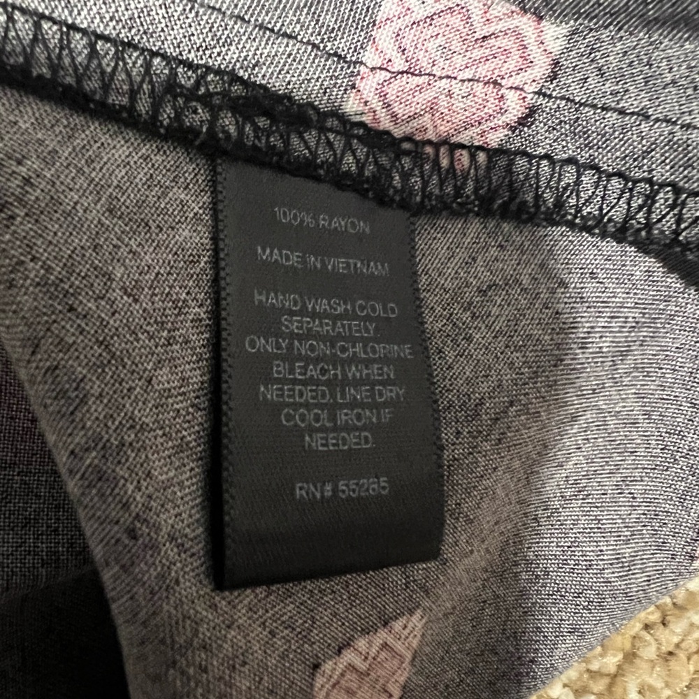 Express Black Dress with Pink Accents - Picture 6 of 7